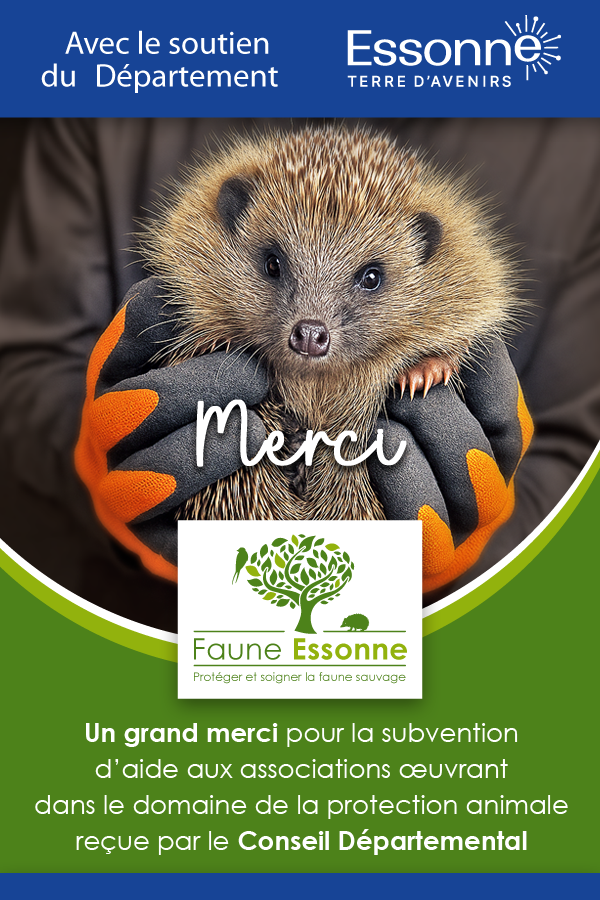 Soutien de l'association Faune essonne par le Conseil départemental de l'Essonne Soutien de l'association Faune essonne par le Conseil départemental de l'Essonne
